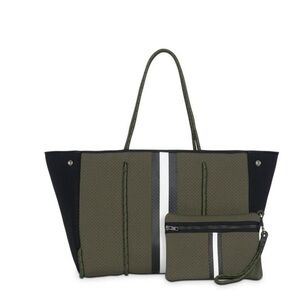 Stylish Olive Green Tote Bag Set